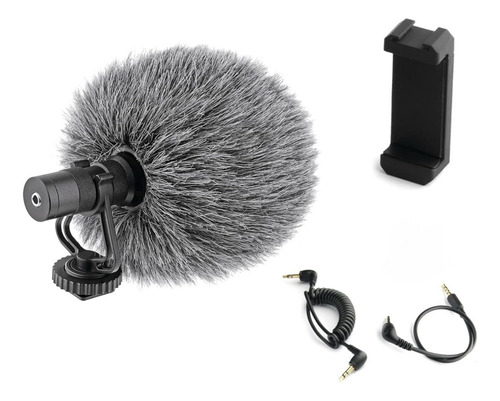 Microfono Unidireccional Powerdewise Para Camaras Y Celular