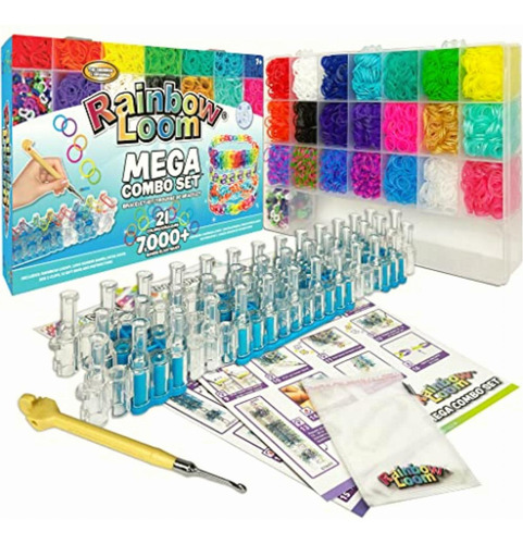 Rainbow Loom Mega Combo Set De Ligas De Colores Para Hacer