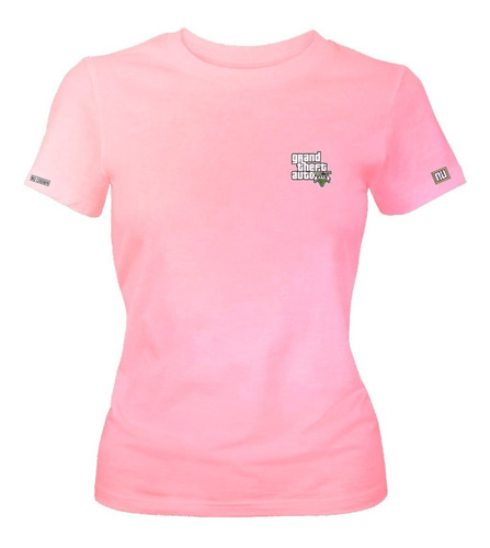 Camiseta Logo Grand Theft Auto Five Gta V Dama Mujer Phd