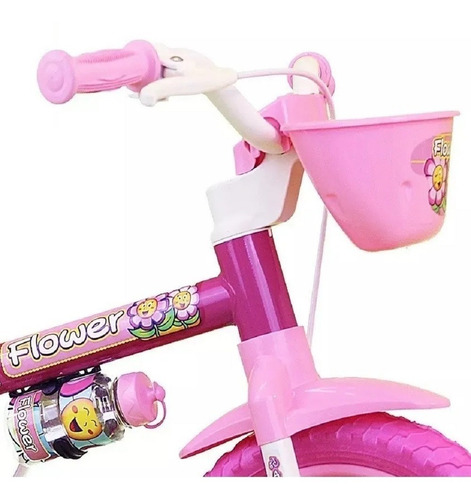 Bicicleta Infantil Aro 12 Flower 11 - 3 A 5 Anos Nathor