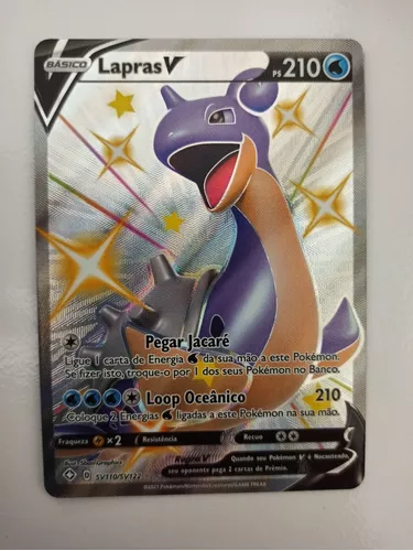 Original Carta Pokemon Lendaria ultra rara Lapras V em Promoção na  Americanas