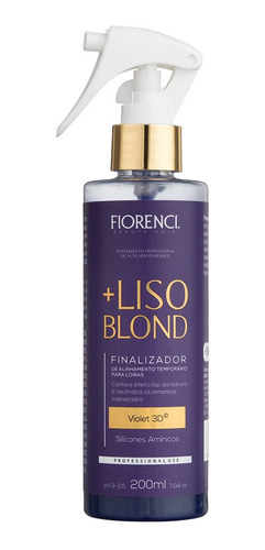 Imagem 1 de 2 de Finalizar + Liso Blond Para Cabelos Loiros Violeta 3d 200ml