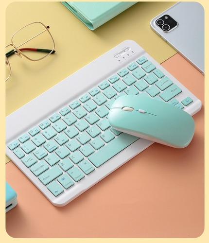 Kit De Teclado Ratón Bluetooth Y Soporte Para Teléfono Celul