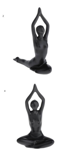 2 Piezas De Estatuas De Yoga Para El Hogar, Artesanía De