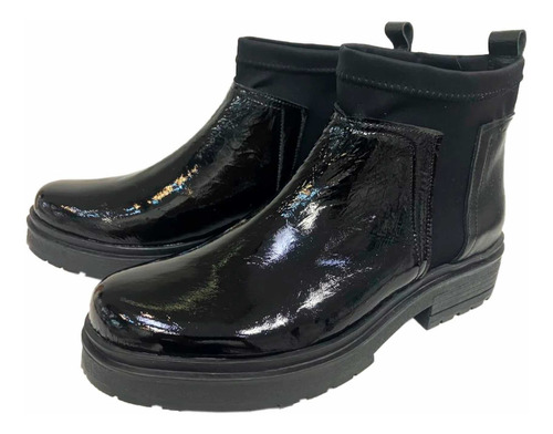 San Crispino Botas De Charol Negro 632