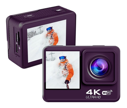 Camara Deportiva  4k Dual  60fps Y 24mp  Waterproof, Wifi.