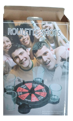 Juego De La Ruleta Retos Shots + 4 Vasos Amigos Bar