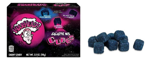 Caja Galactic Cubes De Caramelo Acido 12 Unid X 99g