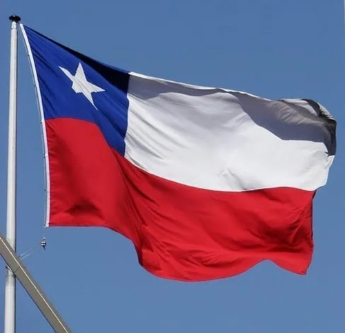 Bandera Chilena 60 X 90 Excelente Calidad - Bordada 