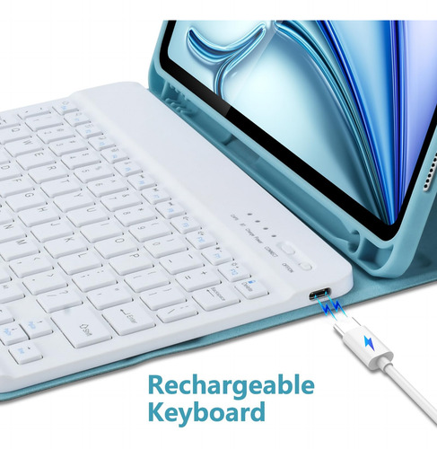 Kbcase Para iPad Air 11 Pulgadas (mcase Con Teclado, Estuche