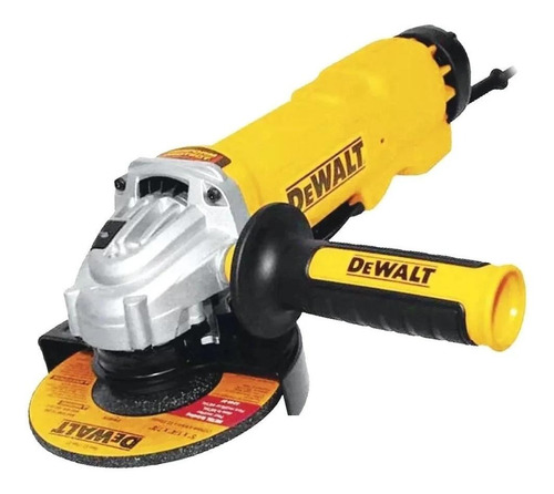 Esmeril angular DeWalt DWE4314N de 50 Hz amarillo 1500 W 220 V + accesorio