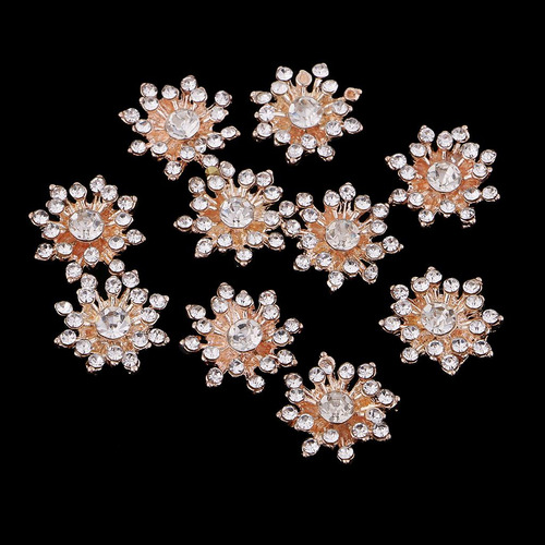 10 Piezas Botones Girasol Flatback Grandes Accesorios Para