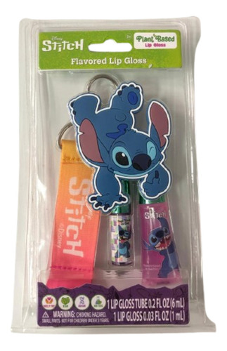 Chaveiro Disney Stitch Com Brilhos Labiais