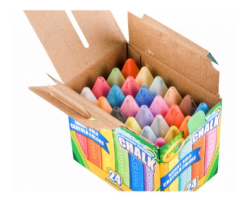 Crayola 24 Gises De Colores Variados Lavables Xtr C