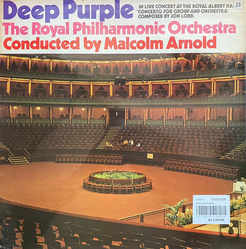 Disco Lp - Deep Purple & The Royal Philharmonic / Live. 