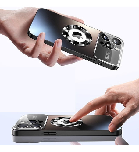 J0k A Capa Com Ímã E Janela Grande Para Iphone15plus
