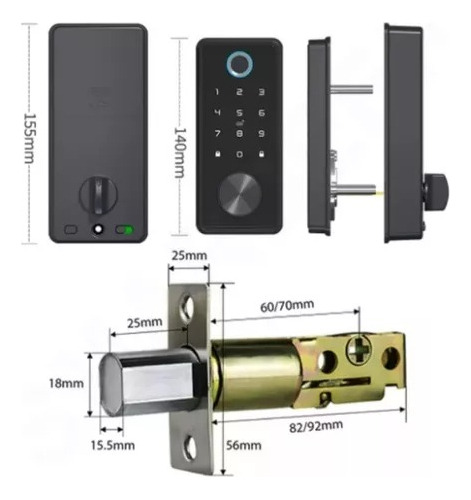 Fechadura Eletronica Digital Biometrica Bluetooth Oferta