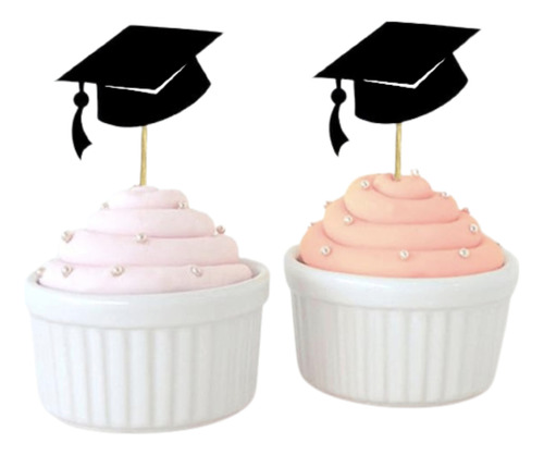 Sombrero Gorro Birrete Graduacion Pinchos X Cupacakes X 30