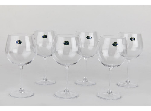 Copa Cristal Bohemia Vino Colibri 570 Ml Set X6 Crystalite