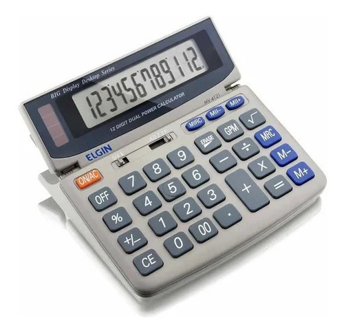 Calculadora De Mesa Elgin 12 Dígitos Mv-4121 Cinza