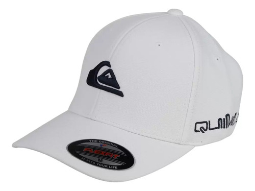 Boné Quiksilver Premium Flexfit Emb Solid Branco