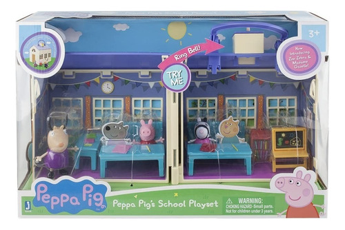 Peppa Pig - Little School + 3 bonecos e acessórios bege