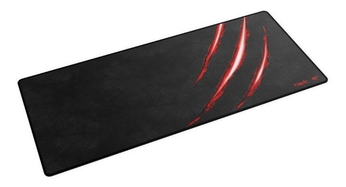 Imagen 2 de 2 de Mouse Pad gamer Havit HV-MP860 de goma 30cm x 70cm x 3mm negro/rojo