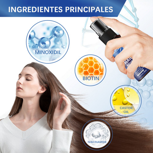 Spray Minoxidil 5% Crecimiento Sérum Para Cabello Y Barba