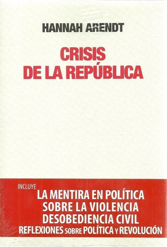 Crisis De La Republica  - Arendt, Hannah 