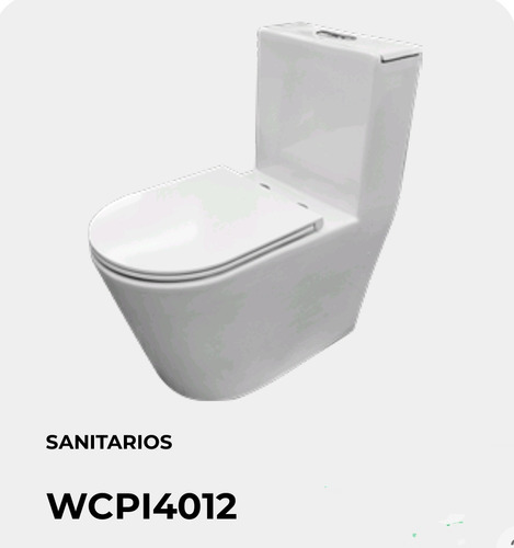 Sanitario Cerámica De Piso Color Blanco 