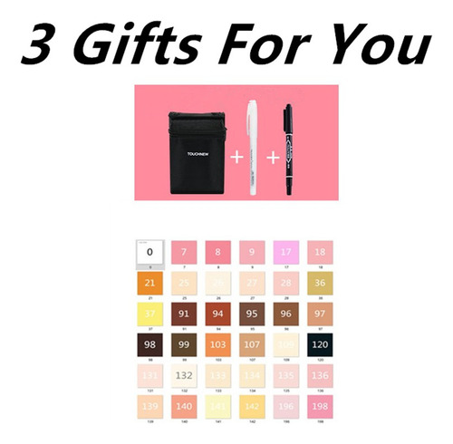 Conjunto De Tons De Pele Touch36 Colors, Marcadores De Arte