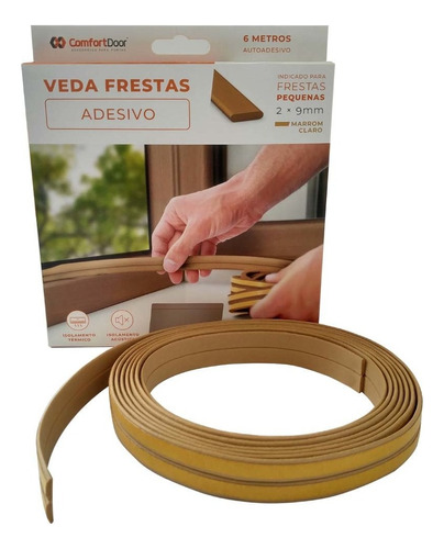 Veda Frestas Vedantes Porta Janelas 2mm - 6 Metros