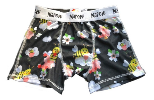 Narciso Boxer Niños Algodon Lycra Estampado Art Narchi Corto