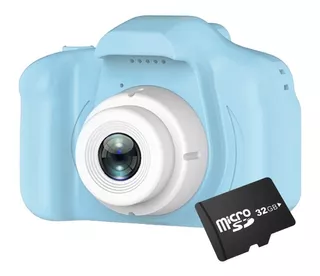 Cámara Digital Full Hd Niños Niñas + Memoria Micro Sd 32gb