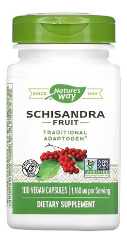 Nature's Way Schisandra Fruta X 100 Cáps