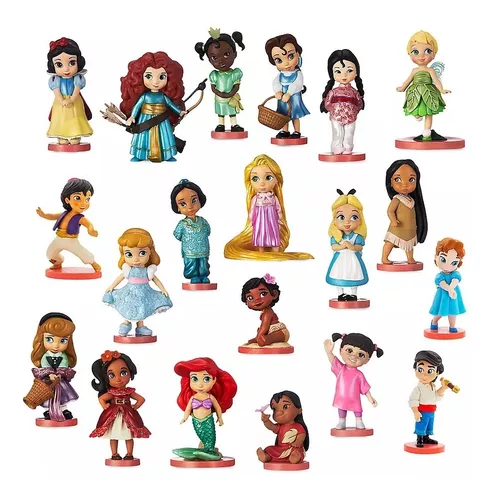 Set 20 Figuras Princesas Disney Animators, Mega Set De Lujo.
