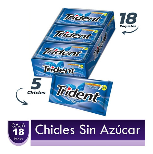 Chicles Trident Display X18 Uds