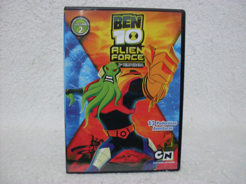 Dvd Duplo  Ben 10- Alien Force- 3ª Temporada- Volume 2