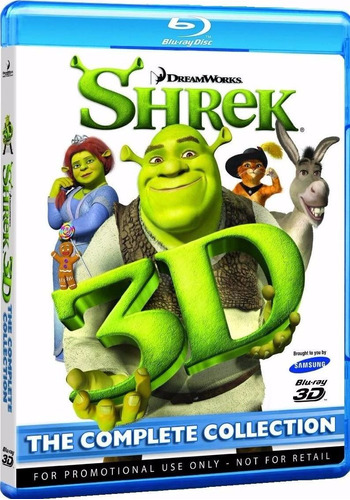 Blu Ray Shrek 3d The Complete Collection (4 Discos)