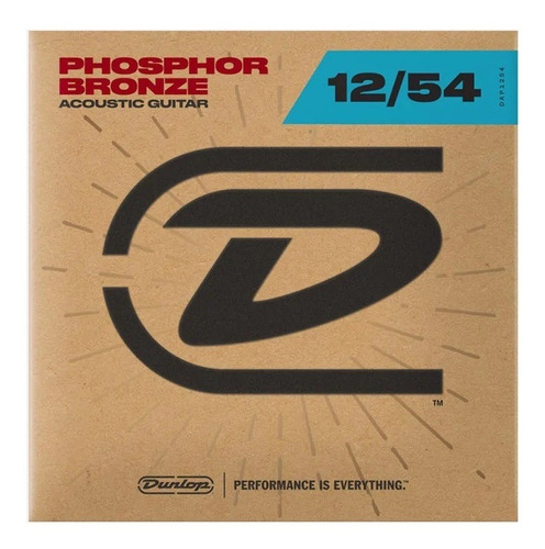 Encordoamento Violão Dunlop 12-54 Phosphor Bronze Dap1254