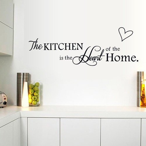 9  X 24.4  Cocina Corazón Casa Pared Pegatinas Vinyl Decal D