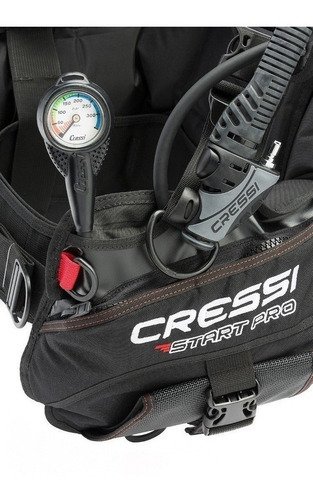 Chaleco Bcd Cressi Start Pro 2.0 Negro Para Buceo Talla S