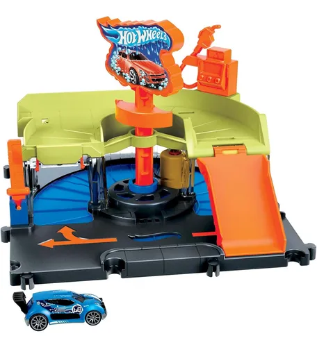 Hot Wheels City Toy Car Track Set Downtown Express Car Wash