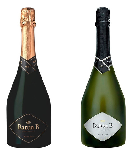 Champagne Baron B Combo 1 Brut Nature + 1 Extra Brut 750ml