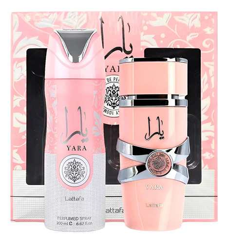 Set Yara Edp 100 Ml + Deo Spray 200 Ml Set 2 Pcs