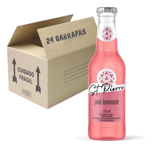 Tônica Pink Lemonade St Pierre 275ml Long Neck (24 Unidades)