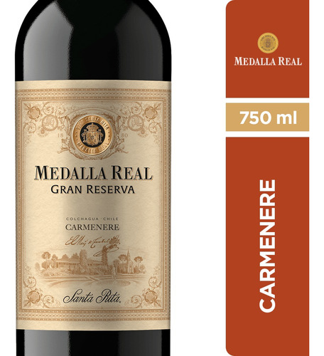 Vino Medalla Real Gran Reserva Carmenere 750cc