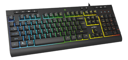 Teclado Acteck Aurean Pro Ta477g Alambrico Usb Rgb Ac-936743