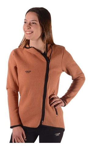 Campera Asimétrica Frizada Freya Sport Cam-af 101