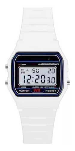 Imagen 4 de 7 de Reloj Vintage Digital Luz Alarma Cronómetro Caucho Garantía